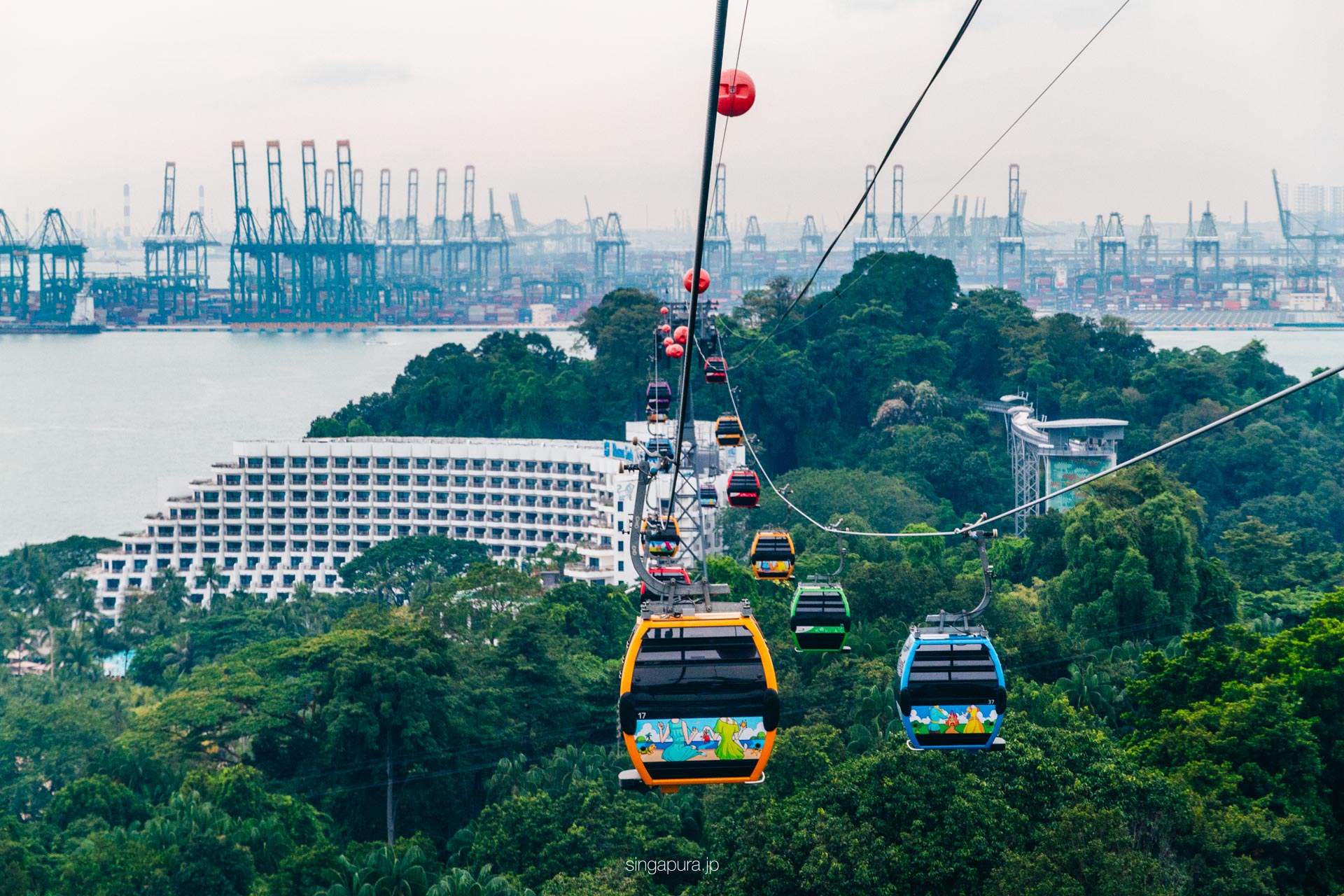 セントーサ島ケーブルカー Sentosa Cable Car 画像1