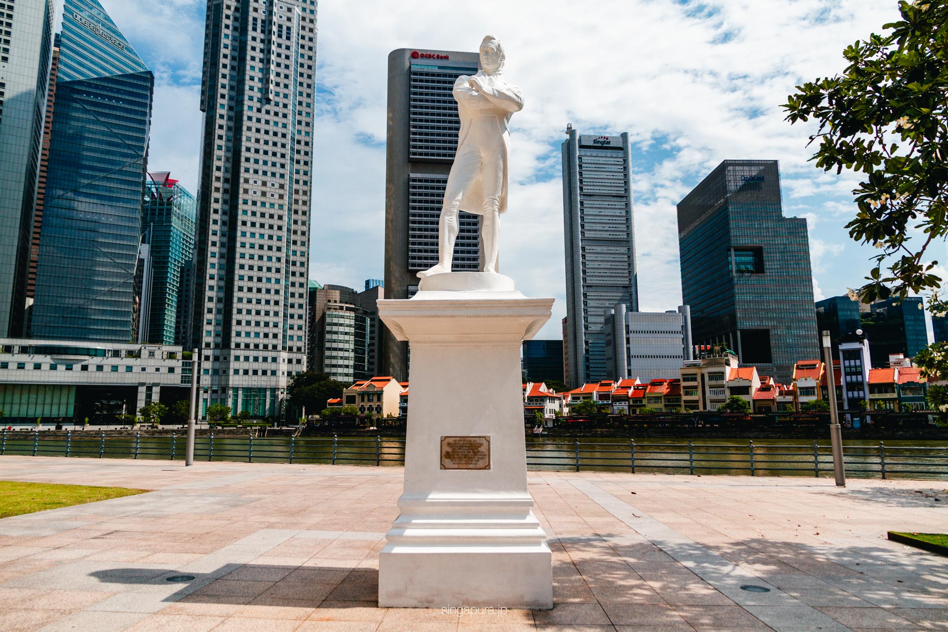 ラッフルズ卿上陸地点 Statue of Sir Stamford Raffles 画像1