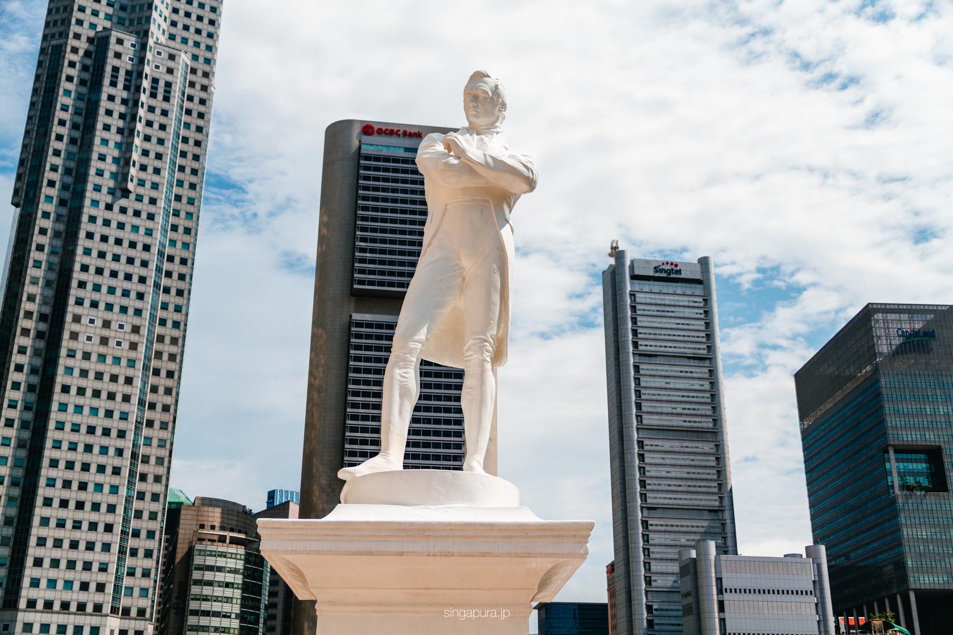 ラッフルズ卿上陸地点 Statue of Sir Stamford Raffles 画像2